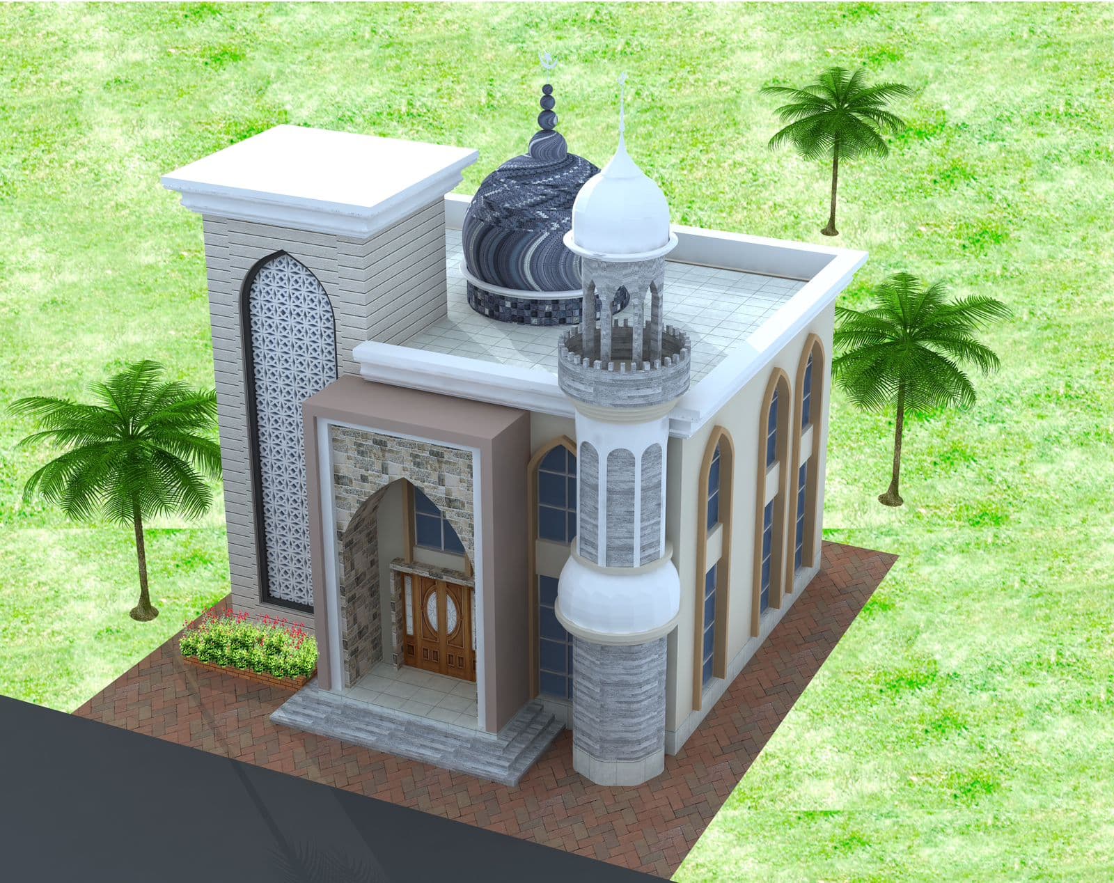মসজিদের ভেতরে